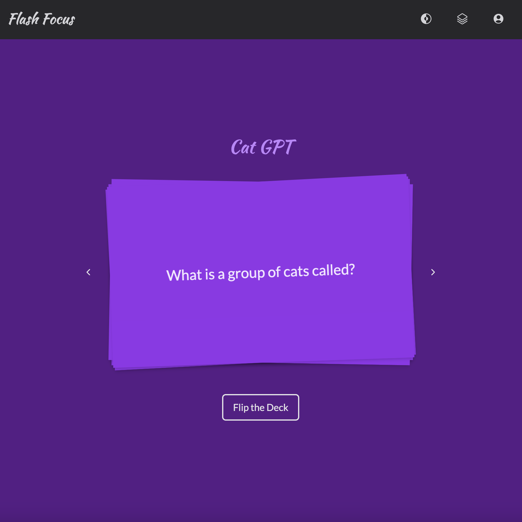 Flash Focus app screenshot