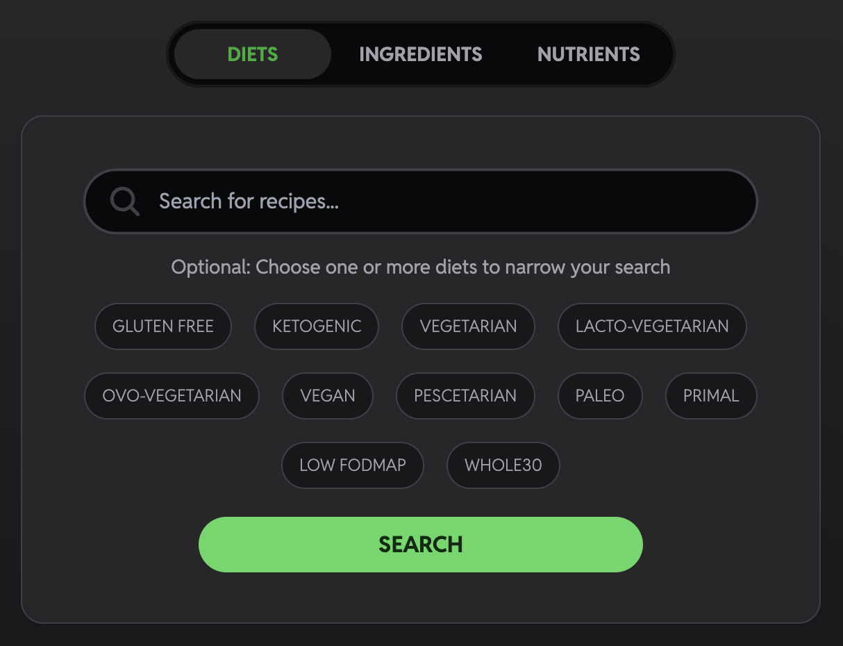 Yumble Search by Diets